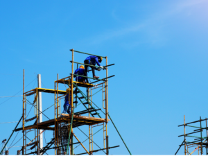 rigging Ticket - men on scaffolding