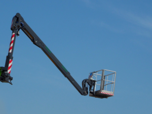 EWP Ticket - blue sky and boom lift