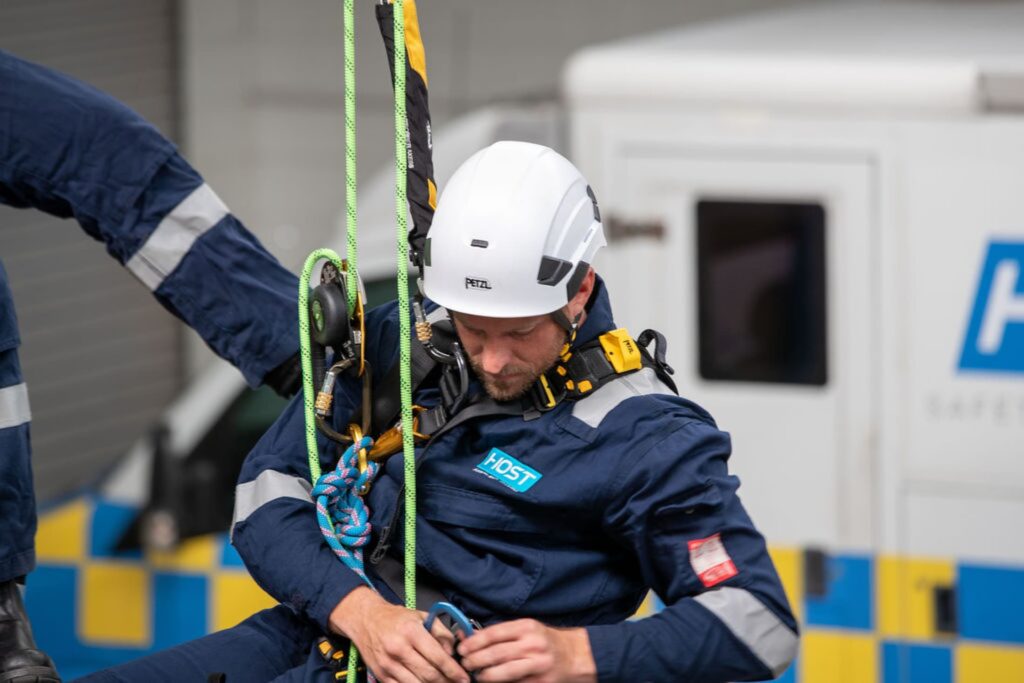 trainee in height safety training in queensland